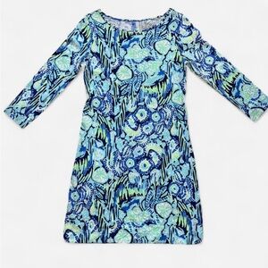Lilly Pulitzer Blue and Green Dress Casual Resort Wear